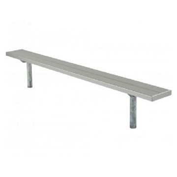 27 Ft. Aluminum Player's Bench Without Back - Inground Mount 