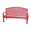 4 ft. Contour Bench with Arched Back and Arms