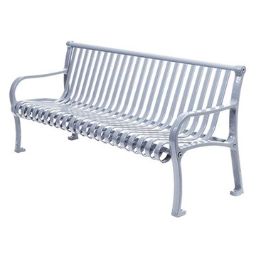 4 ft. Contour Bench with Back and Arms