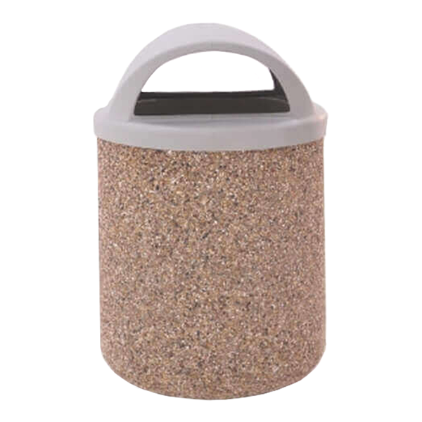 42 Gallon Dome Top Trash Can - Two-Way Dome Top - Portable