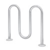 5 Space Single Wave Bike Rack - Galvanized - In-Ground Or Surface Mount 