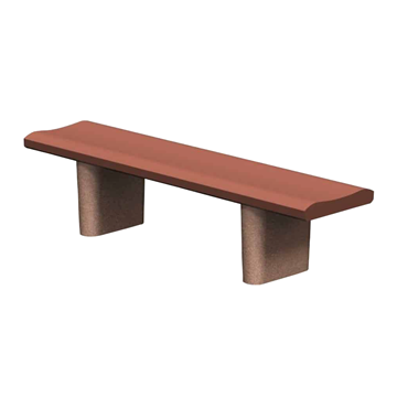  6 Ft. Concrete Bench Without Back - Portable