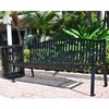 6 Ft. Powder Coated Metal Bench With Arched Back
