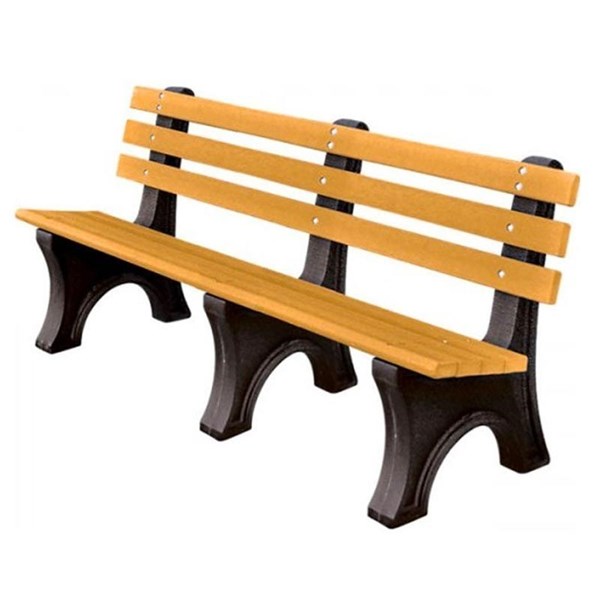 6 Ft. Recycled Plastic Park Avenue Bench - Portable