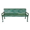 6 ft. Rolled Formed Diamond Contour Bench - Plastic Coated Cast Iron