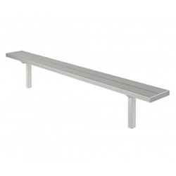  Edit Product Details - 7.5 Ft. All Aluminum Player's Bench Without Back - Inground Mount