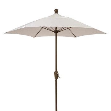 7.5 Ft. Hexagonal Patio Umbrella - Two Piece Aluminum Pole - Spun Acrylic Top