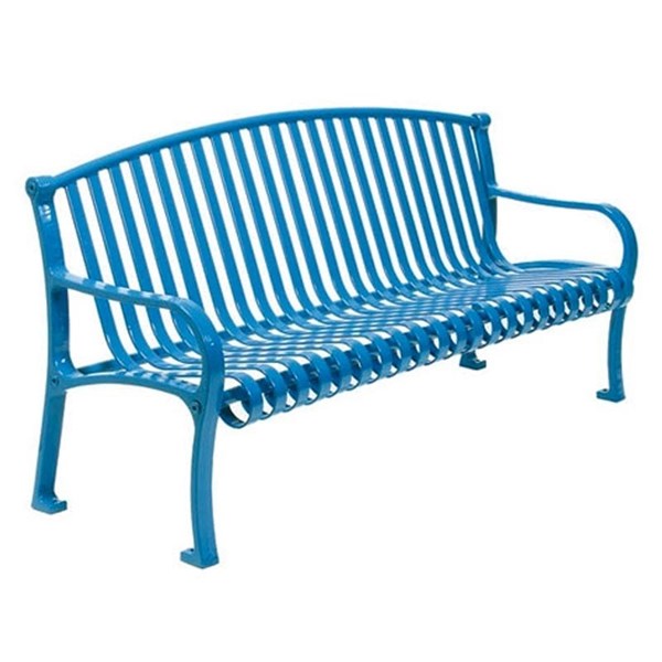 8 ft. Contour Bench with Arched Back and Arms