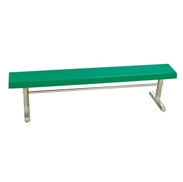 8 Ft. Fiberglass Bench Without Back - Welded Frame - Portable