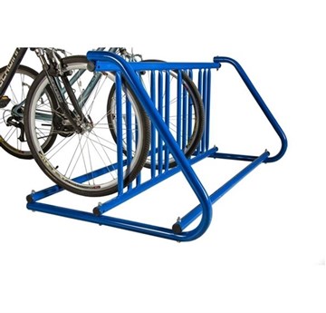A Frame 8 Space Bike Rack - 5 Foot - Galvanized Steel - Portable