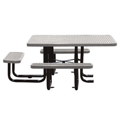 ADA Square Picnic Table - Thermoplastic Expanded Metal