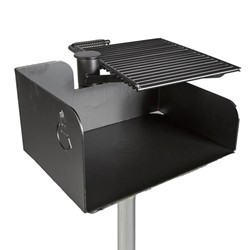 ADA Flip Grate Park Grill - 300 Sq. Inch Cooking Surface - Inground Mount