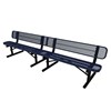 ELITE Series 10 Foot Bench with Back, Expanded Metal, Portable