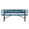 ELITE Series 4 Foot Rectangular Thermoplastic Buddy Bench With Back