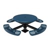 Thermoplastic ELITE Serie Solid Top Picnic Table with Expanded Metal Seats