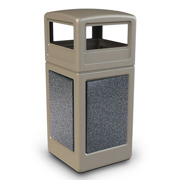 42 Gallon Plastic Trash Can With Dome Top