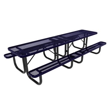 Perforated Metal Thermoplastic Picnic Table