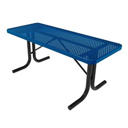 ELITE Series 4 Foot Rectangular Thermoplastic Steel Utility Table - Quick Ship