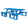 Rectangular Walk-In ADA Picnic Table - Blue