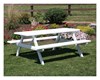 Traditional Wooden Picnic Table - Painted White