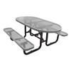 6 Ft. Oval Picnic Table - Thermoplastic Coated Steel