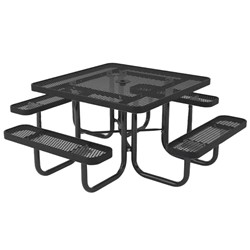 Square Thermoplastic Steel Picnic Table - Ultra Leisure Style