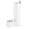 Cylinder Drinking Fountain With Pet Bowl