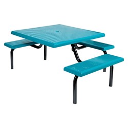 	Square Metal Picnic Table - Wheelchair Accessible
