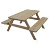 Traditional Wooden Picnic Table