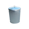 Galvanized Trash Can With Lid