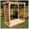 Pine Wood Arbor With Deck
