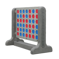 Connect 4 Park Game With Concrete And Steel Frame 