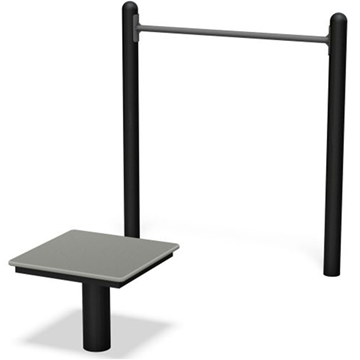Horizontal Chin-Up Station Outdoor Fitness Equipment