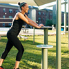 Stretching Post Outdoor Fitness Equipment