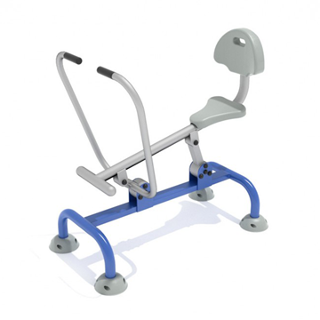 Single Station Rower with Back Outdoor Gym Equipment