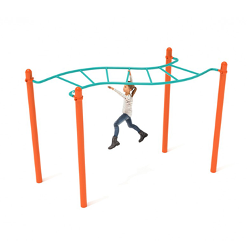 Wavy Overhead Scaling Ladder Park Fitness Equipment - Ages 5 to 12 Years