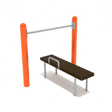 Assisted Chin Up Bar with Bench Park Fitness Equipment