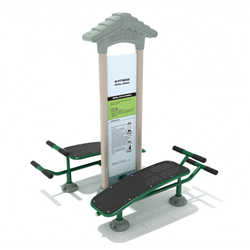 Royal Double Station Sit Up Bench Outdoor Exercise Equipment