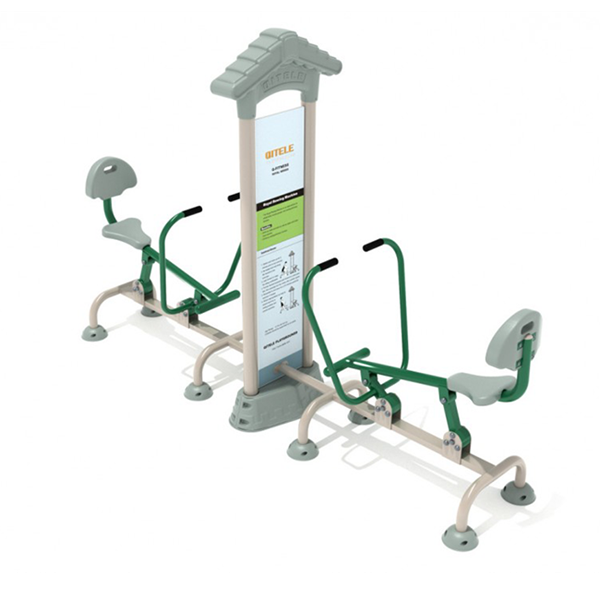 Royal Double Station Rower Outdoor Fitness Equipment