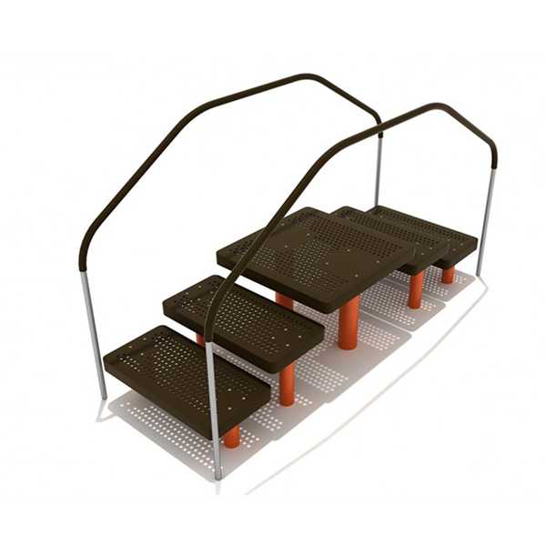 Assisted Step Up Platforms Outdoor Exercise Equipment