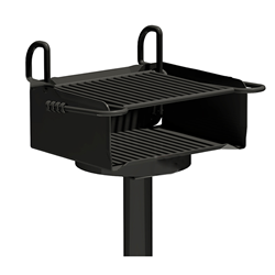 Infinitely Adjustable Pedestal Park Grill - 320 sq. inch Cooking Surface