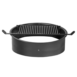 Steel Fire Ring For Campgrounds - 300 Sq. Inch Cooking Surface With 9 Inch Height