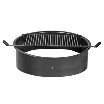 Steel Fire Ring For Campgrounds - 300 Sq. Inch Cooking Surface With 9 Inch Height