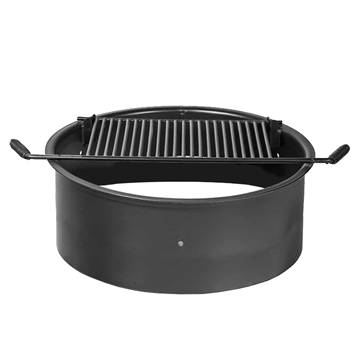 Steel Fire Ring For Campgrounds - 300 Sq. Inch Cooking Surface With 11 Inch Height