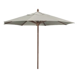 11 Ft. Octagonal Market Umbrella - Augusta Style - Simulated Wood Pole - Marine Grade Fabric	