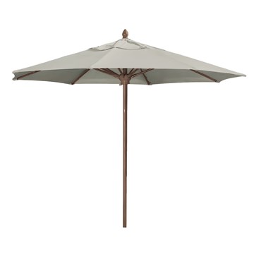 11 Ft. Octagonal Market Umbrella - Augusta Style - Simulated Wood Pole - Marine Grade Fabric	