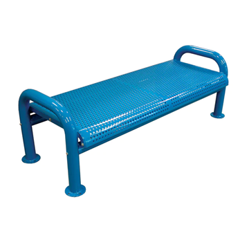 Perforated Park Bench Without Back	
