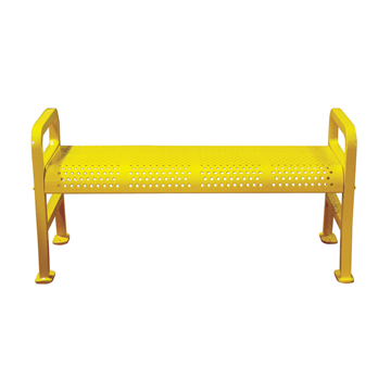  Perforated Park Bench Without Back