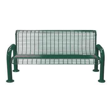 6 Ft. Welded Wire Bench With Back 