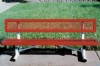 Picture of Child's 6 ft. Bench with Back - Thermoplastic Coated Steel - Expanded Metal - Regal Style - Portable